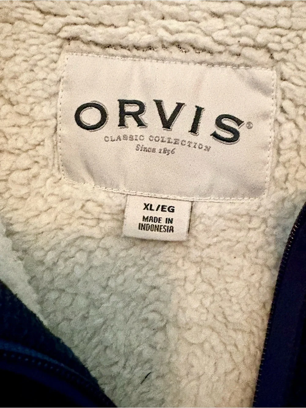 Men’s ORVIS quarter zip pullover sweater